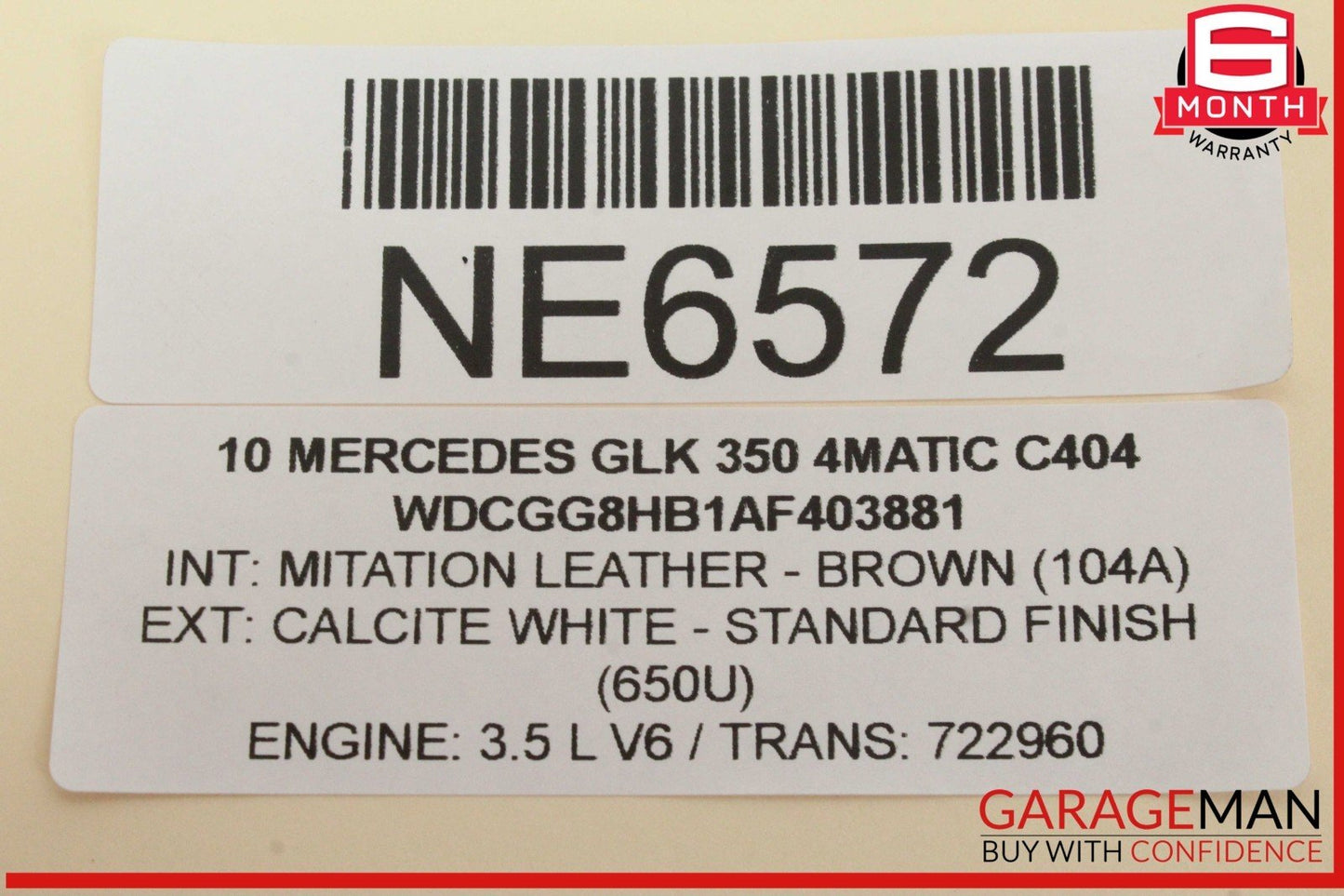 08-16 Mercedes X204 GLK350 4MATIC Front Right Door Window Regulator Motor OEM