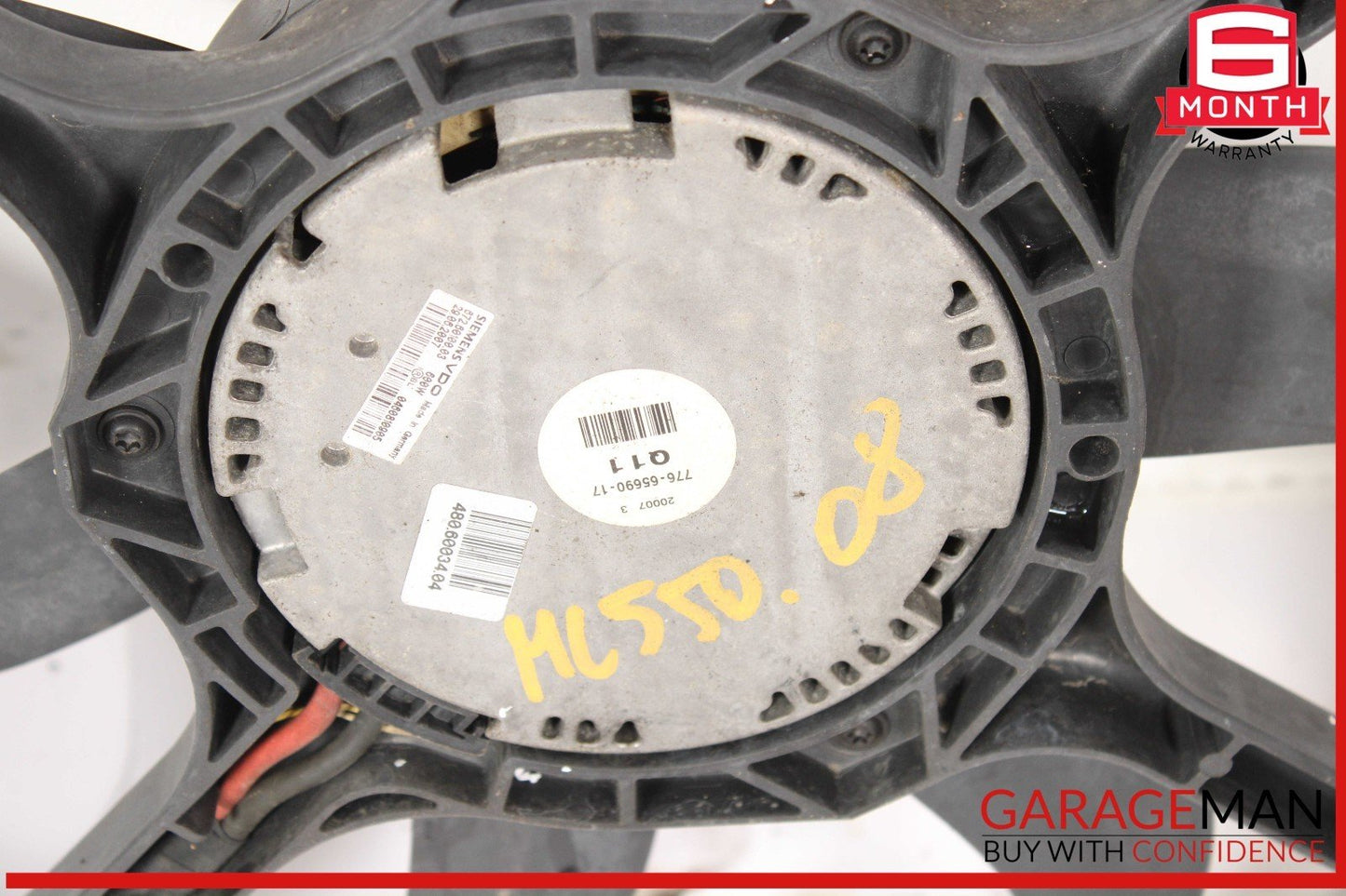 06-11 Mercedes W164 ML550 ML500 Engine Cooling Fan Motor Shroud OEM