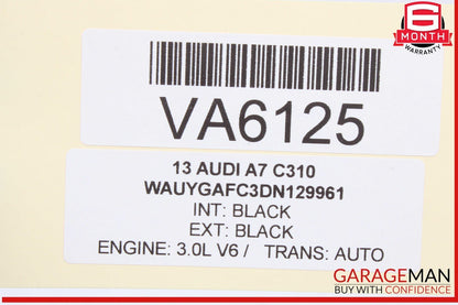 12-18 Audi A7 A6 Right Passenger Side Exterior Door Handle Black 4H0837886 OEM