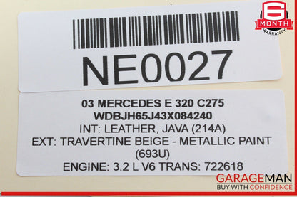 00-02 Mercedes W210 E320 Audio Radio GPS Navigation Head Unit 2108205589 OEM