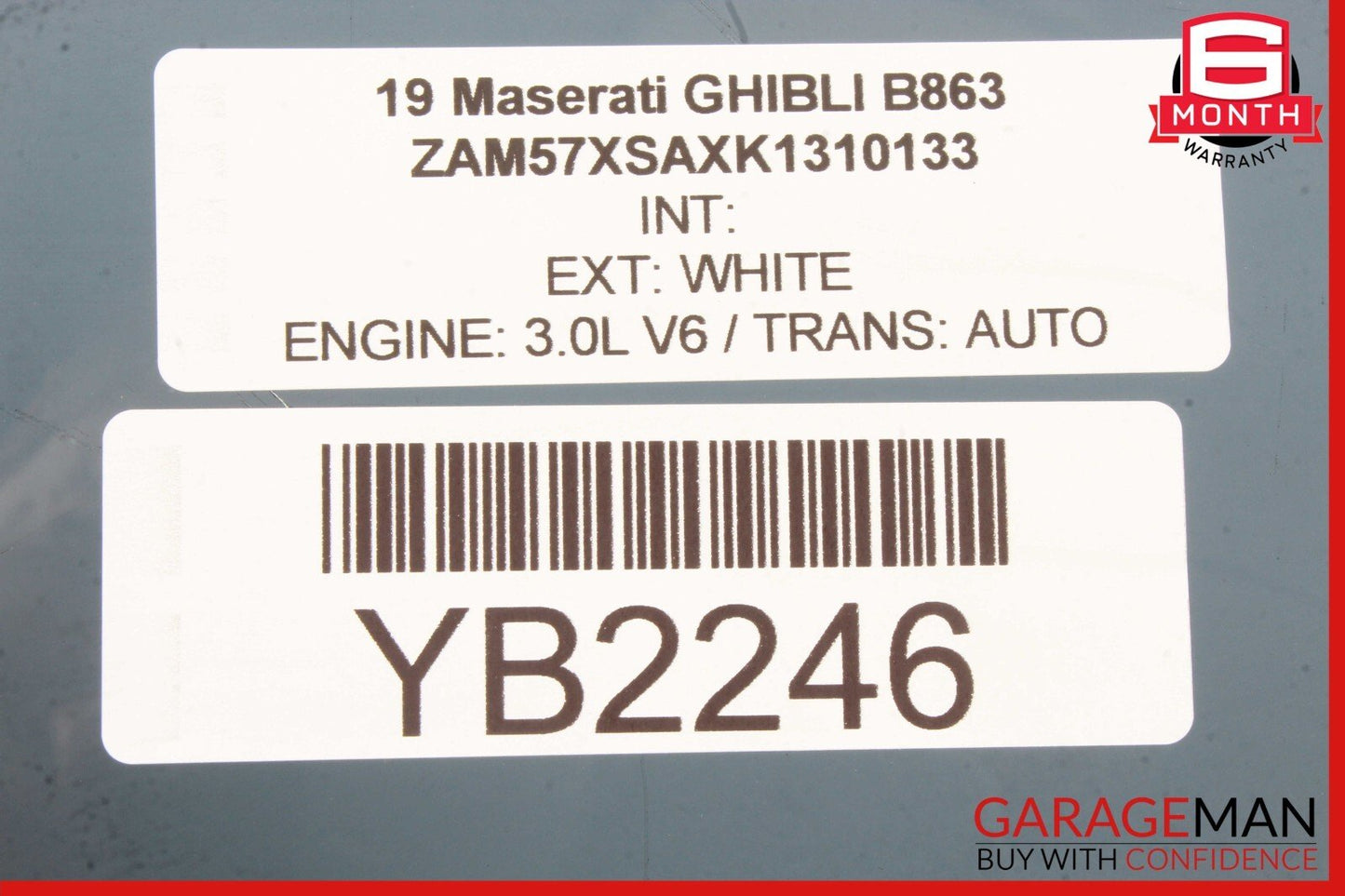 14-24 Maserati Ghibli Rear Right Passenger Side Door Glass Window OEM