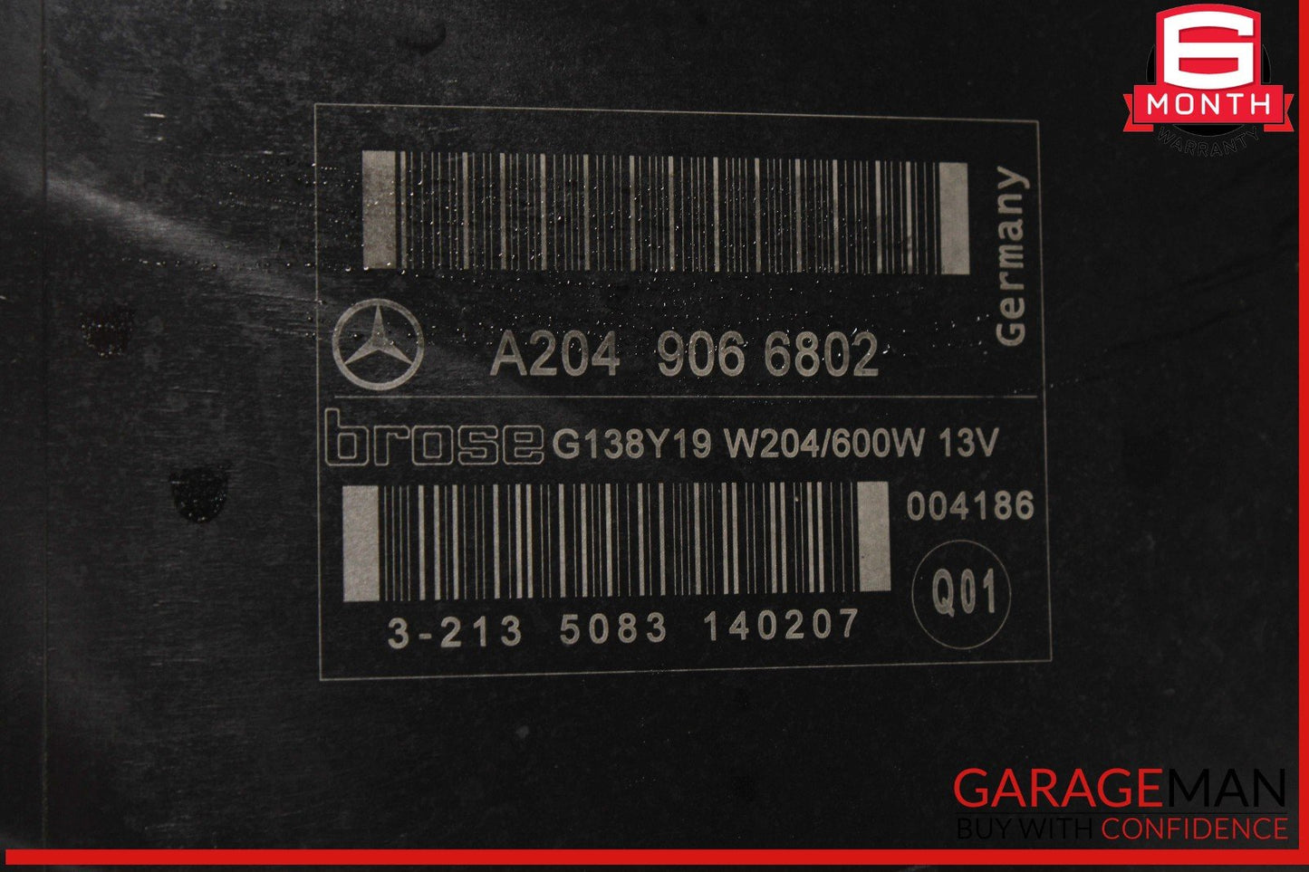 12-15 Mercedes X204 GLK350 Engine Radiator Condenser Cooling Fan Motor Assy