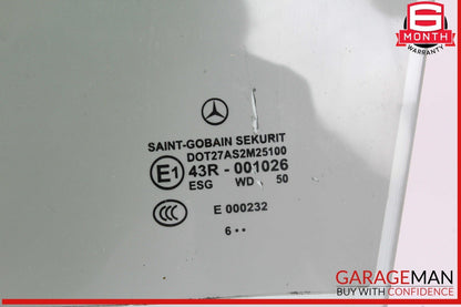 03-09 Mercedes W209 CLK350 CLK550 Front Left Driver Side Door Window Glass OEM