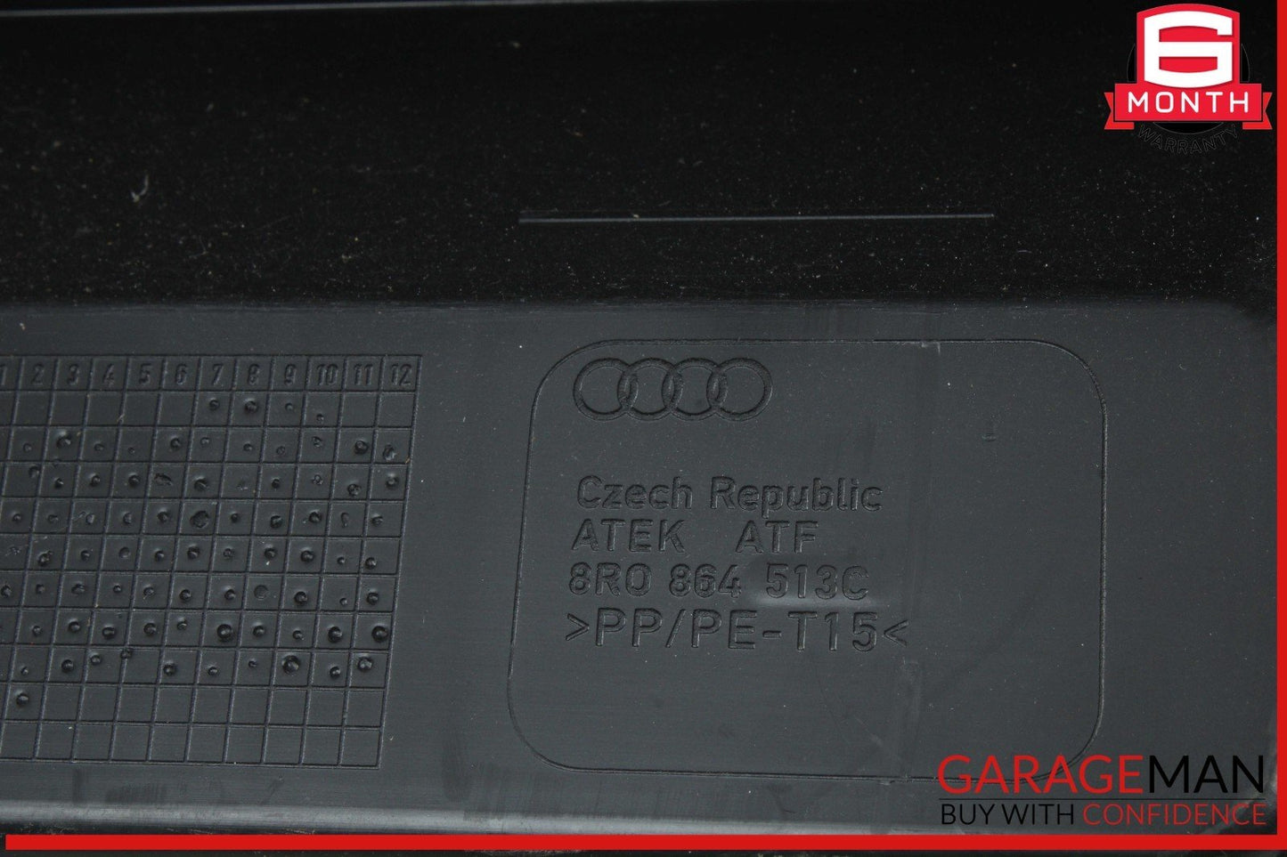 09-17 Audi Q5 SQ5 Rear Trunk Sill Scuff Plate Cover Trim Panel 8R0864513C OEM