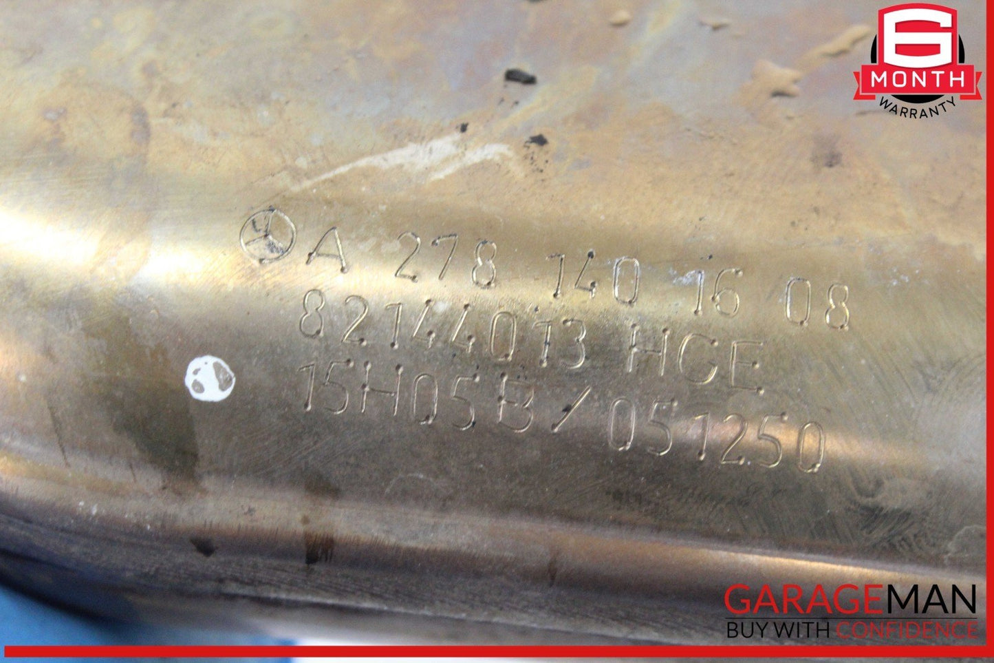 14-17 Mercedes W222 S550 Front Right Passenger Side Engine Exhaust Pipe OEM