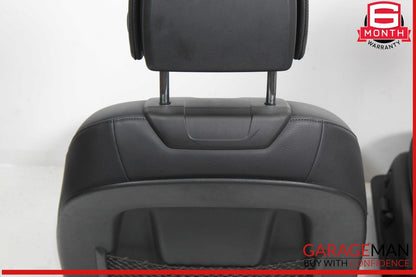 17-19 Audi A4 Front Complete Seat Cushion Cover Assy Set of 2 Pc OEM