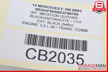 14-16 Mercedes W212 E350 Interior Door Panel Trim Strip Moldings Set of 8 Pc OEM