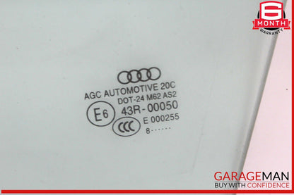 17-24 Audi Q7 Front Left Driver Side Door Window Glass OEM