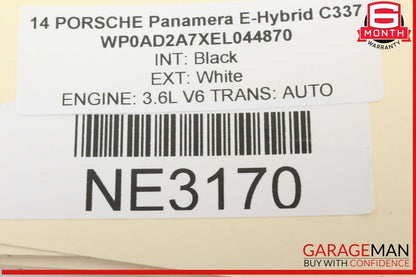 10-16 Porsche Panamera 970 E-Hybrid Center Console Dash Cup Holder OEM