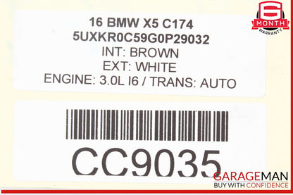 14-18 BMW X5 Rear Right Interior Door Panel Trim OEM