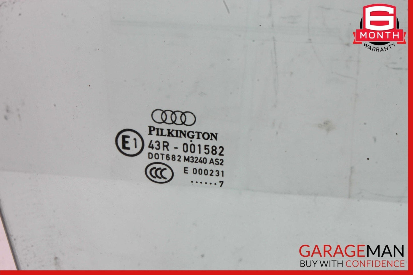 07-15 Audi Q7 Front Right Passenger Side Door Window Glass OEM