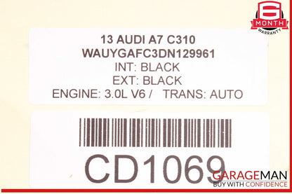 12-18 Audi A7 Quattro A6 RS7 Rear Diff Differential Axle Carrier Assembly OEM