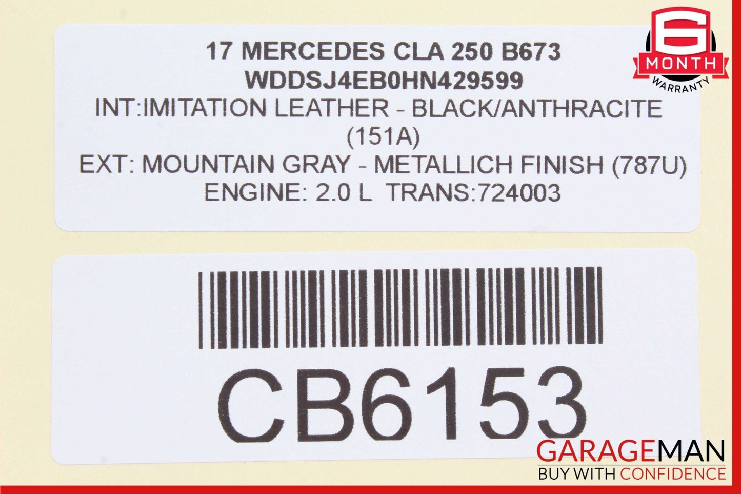 08-20 Mercedes W117 CLA250 Front Right Side Door Lock Latch Actuator OEM