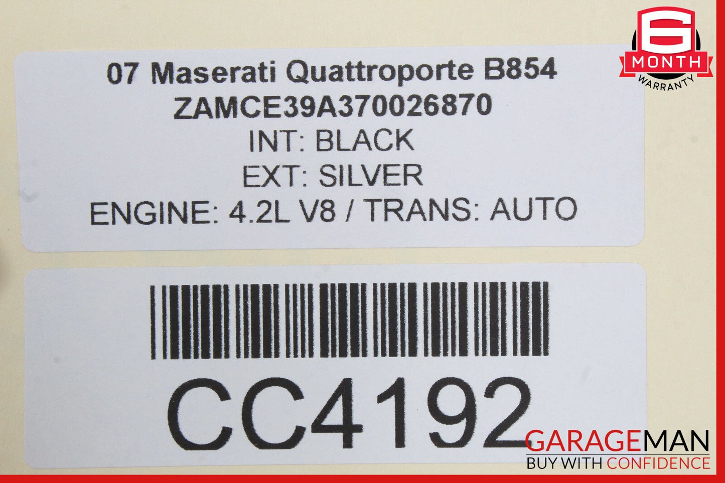 04-08 Maserati Quattroporte M139 Radiator Cooling Fan Motor 022760 OEM