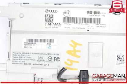 13-16 Audi A4 Front Dash Info Navigation Audio Radio LCD Display Screen Monitor