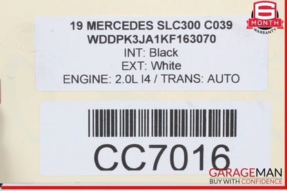17-19 Mercedes R172 SLC300 Auto Trans Automatic Transmission Assembly OEM 58k