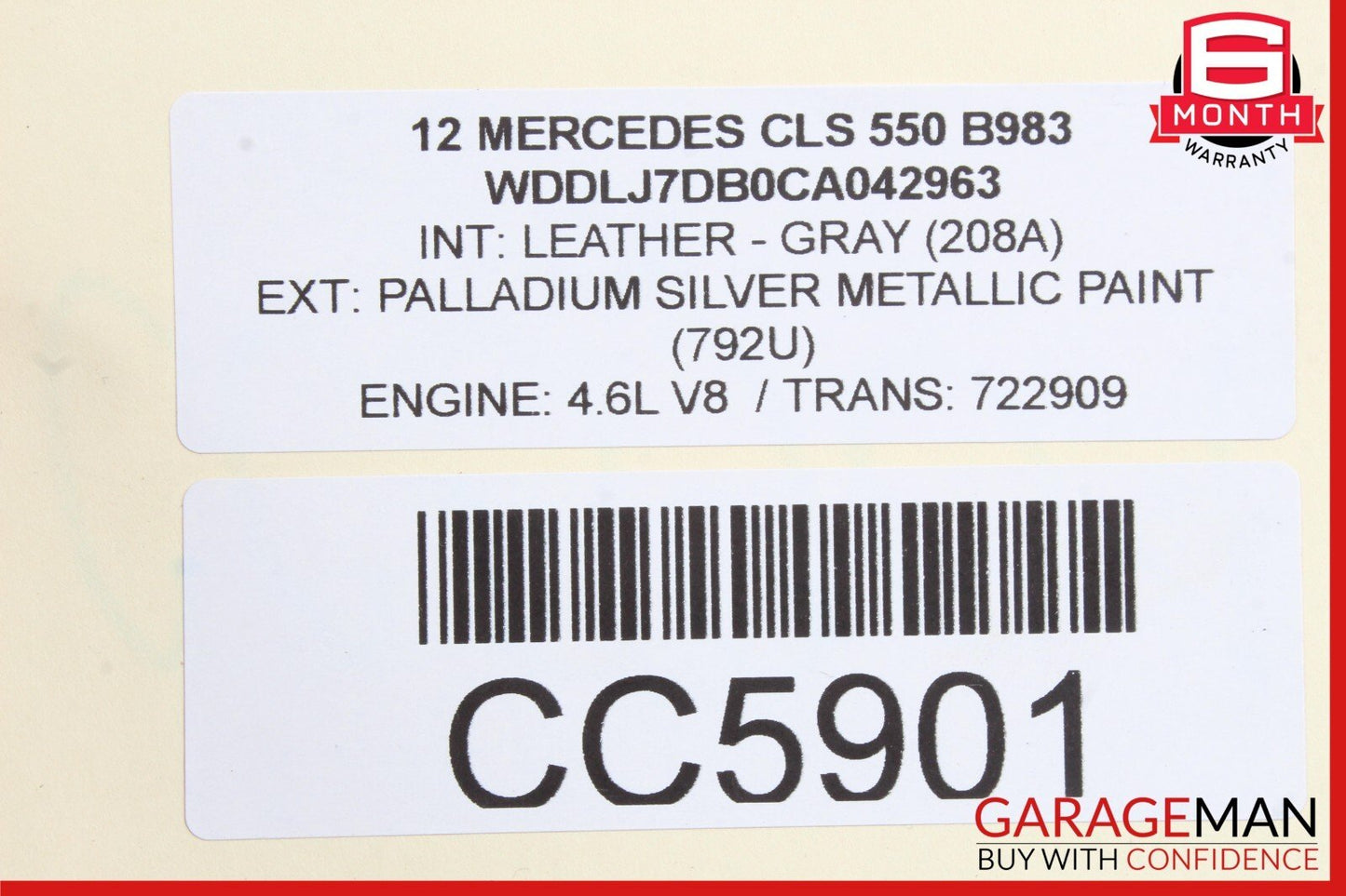 12-14 Mercedes W218 CLS550 CLS500 Front Right Side Interior Door Panel OEM