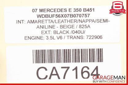 05-11 Mercedes W211 E350 C230 3.0L V6 Engine Motor Oil Pump Assembly OEM
