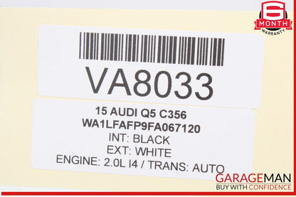 08-18 Audi Q5 A4 S4 A5 Rear Left Driver Side Exterior Door Handle White OEM