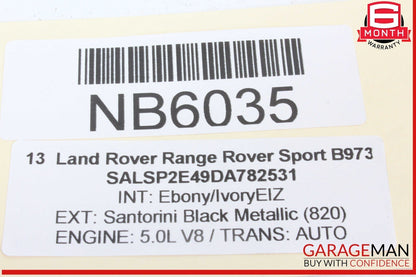 10-13 Land Rover Range Rover Sport Front Right Side Window Regulator Motor OEM
