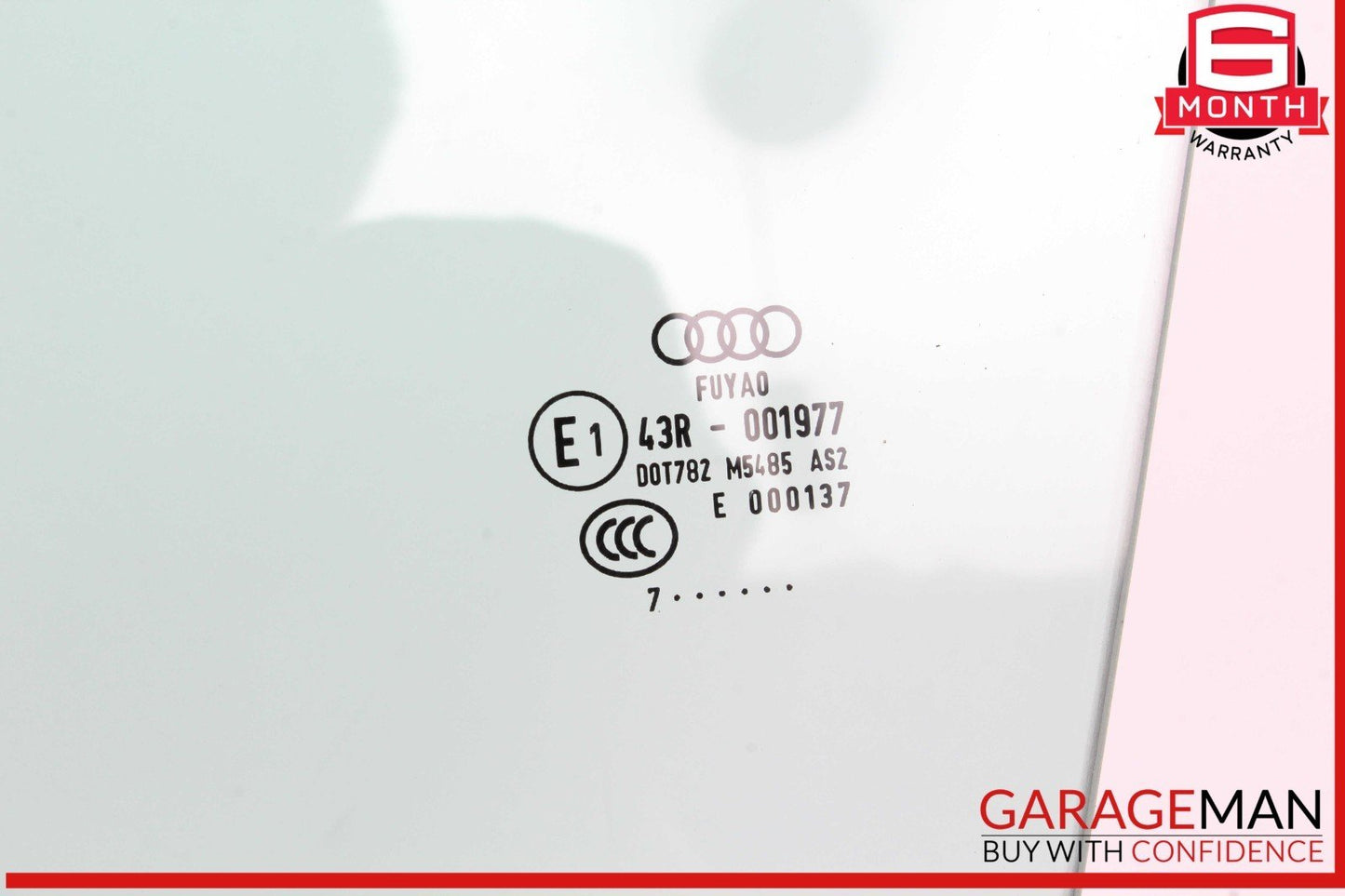 18-23 Audi RS5 S5 Front Left Driver Side Door Window Glass OEM