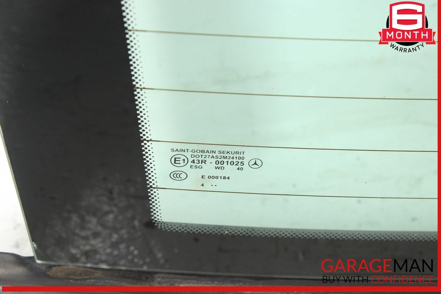 03-12 Mercedes R230 SL500 SL55 AMG Rear Back Windshield Glass Clear OEM