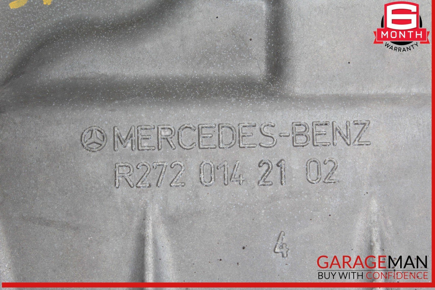 06-11 Mercedes W211 E350 Engine Upper Oil Sump Baffle Pan 2720142102 OEM