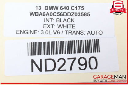 12-18 BMW 640i 650i Front Right Passenger Side Exterior Door Handle X4718722812