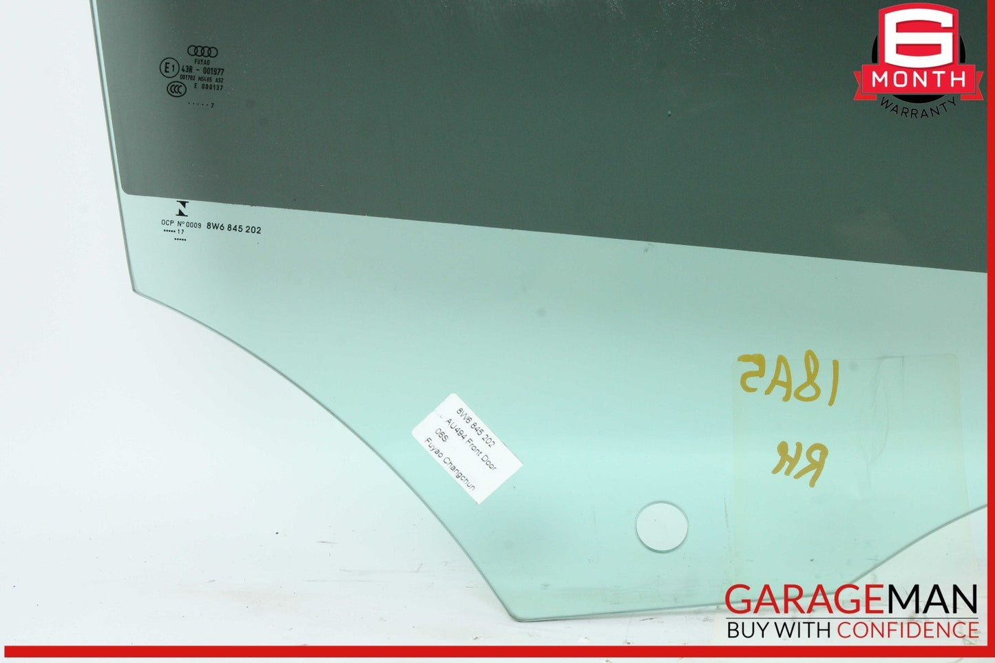 18-24 Audi A5 S5 RS5 Coupe Front Right Passenger Side Door Window Glass OEM