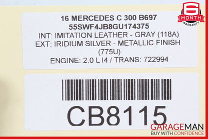 15-20 Mercedes W205 C350e C300 C43 AMG Rear Left Side Door Lock Latch Actuator