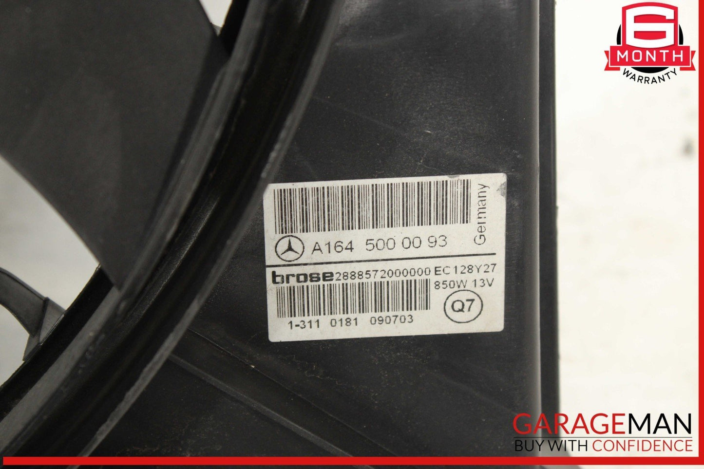 06-13 Mercedes X164 GL450 GL550 Engine Motor Radiator Cooling Fan Assembly OEM