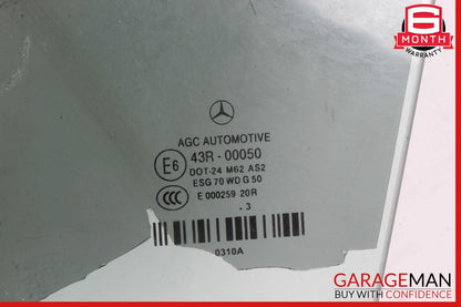 11-17 Mercedes W207 E350 E550 Convertible Door Window Glass Front Left Side OEM