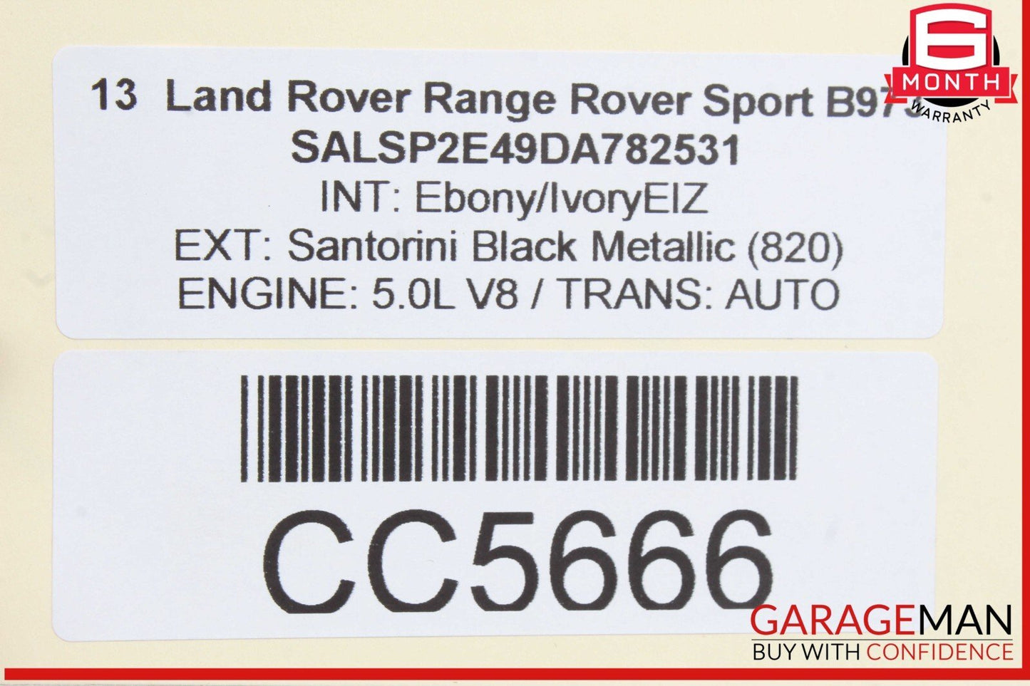 06-13 Land Rover Range Rover Sport Sun Roof Panel Frame Rail w /Sun Shade OEM