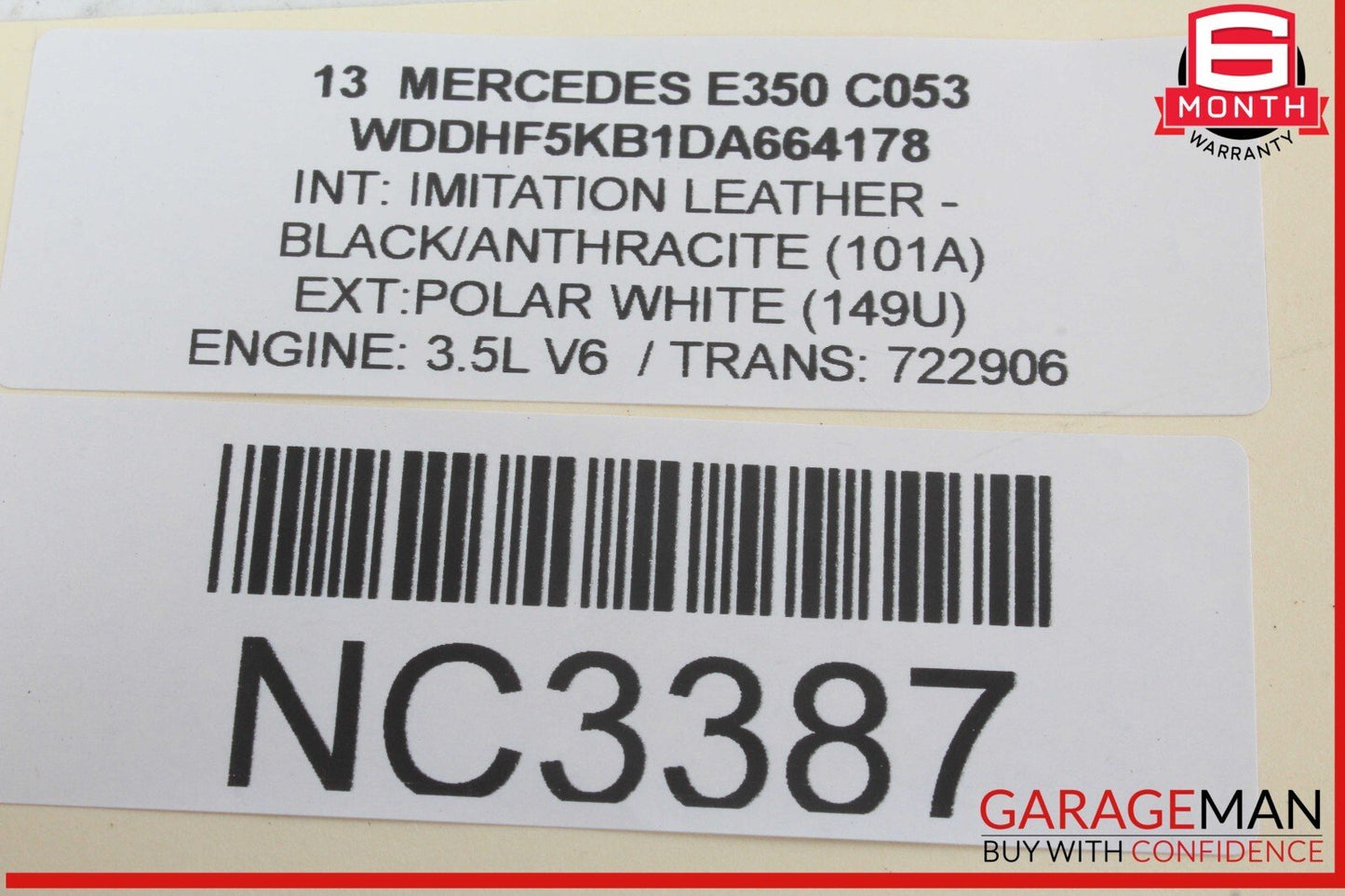08-17 Mercedes W212 E350 C350 Trunk Lid Latch Lock Actuator 2047500261 OEM