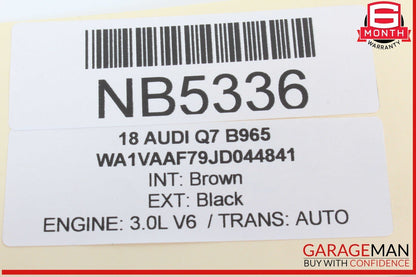 17-24 Audi Q7 Rear Right or Left Side Tailgate Shock Lift Support 4M0827552A OEM