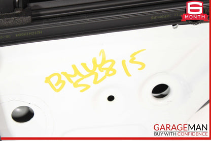 11-16 BMW 528i 535i 550i Rear Right Side Door Shell Panel White OEM