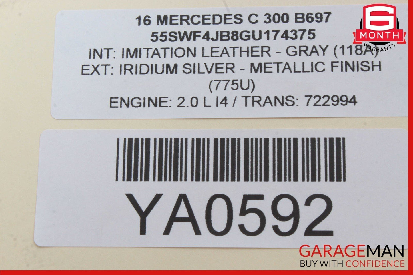 15-18 Mercedes W205 C300 Speedometer Odometer Instrument Cluster Gauge OEM