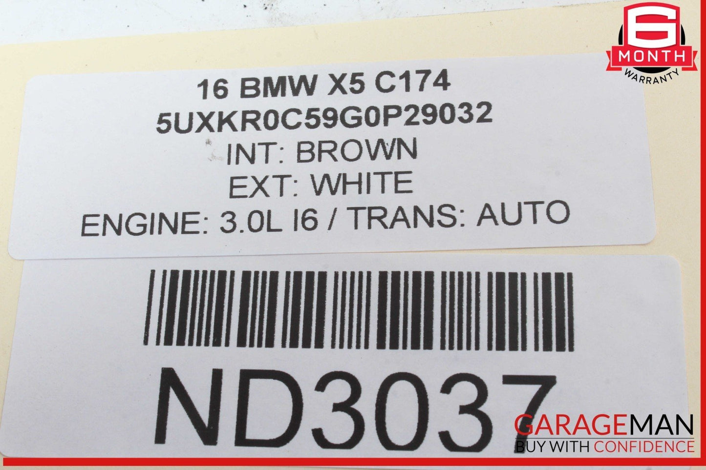 14-18 BMW X5 Rear Right Passenger Side Corner Bumper Mount Support Bracket