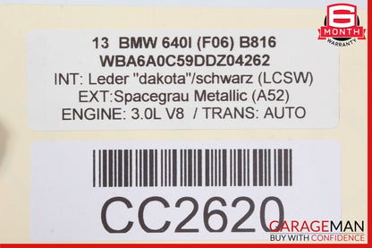 12-14 OEM BMW F06 640i 650i M6 Front Bumper Reinforcement Rebar OEM