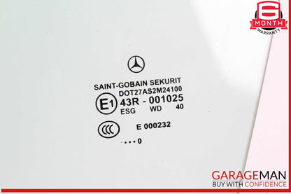 05-11 Mercedes R171 SLK300 Front Left Driver Side Door Window Auto Glass OEM
