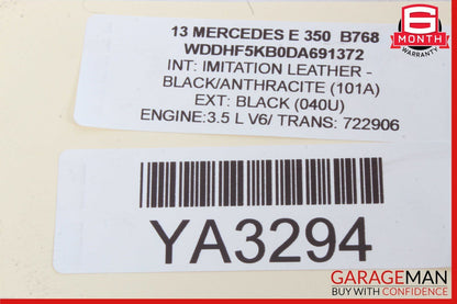 10-16 Mercedes W212 E350 E500 Overhead Dome Light Reading Map Lamp Assy Black