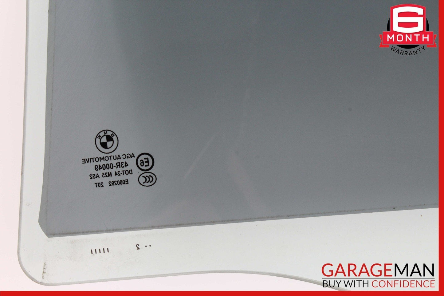 11-16 BMW 525i 535i 550i Rear Right Door Window Glass OEM
