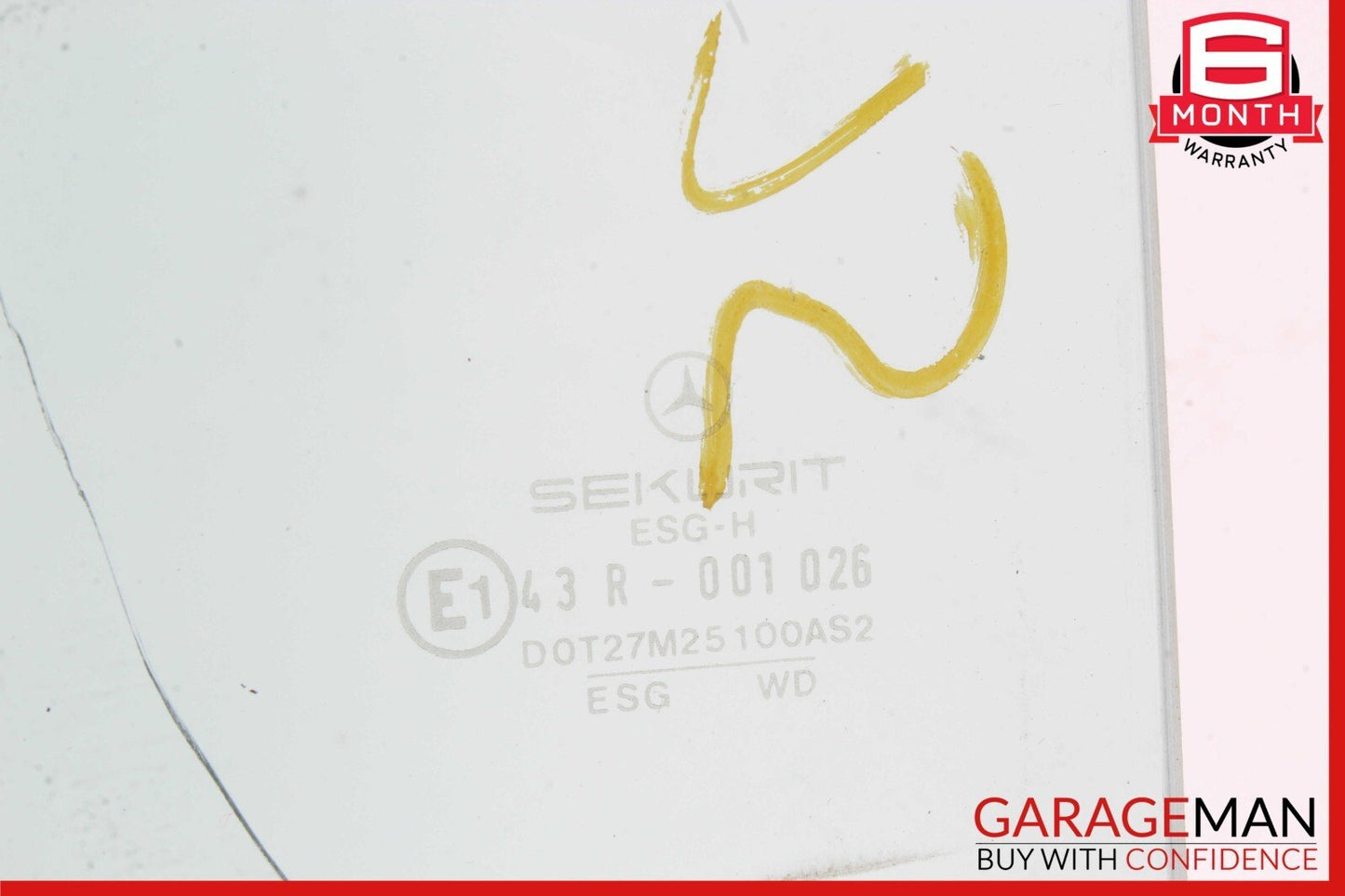 90-02 Mercedes R129 SL500 Front Right Side Door Window Auto Glass Clear