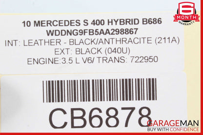 07-14 Mercedes W221 S550 CL550 Trunk Lid Lock Latch Actuator w/ Handle Assembly