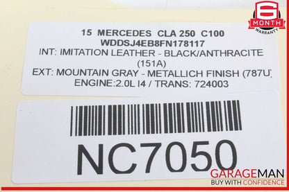 14-20 Mercedes W117 CLA250 GLA250 Front Right Interior Relay Fuse Box Assembly