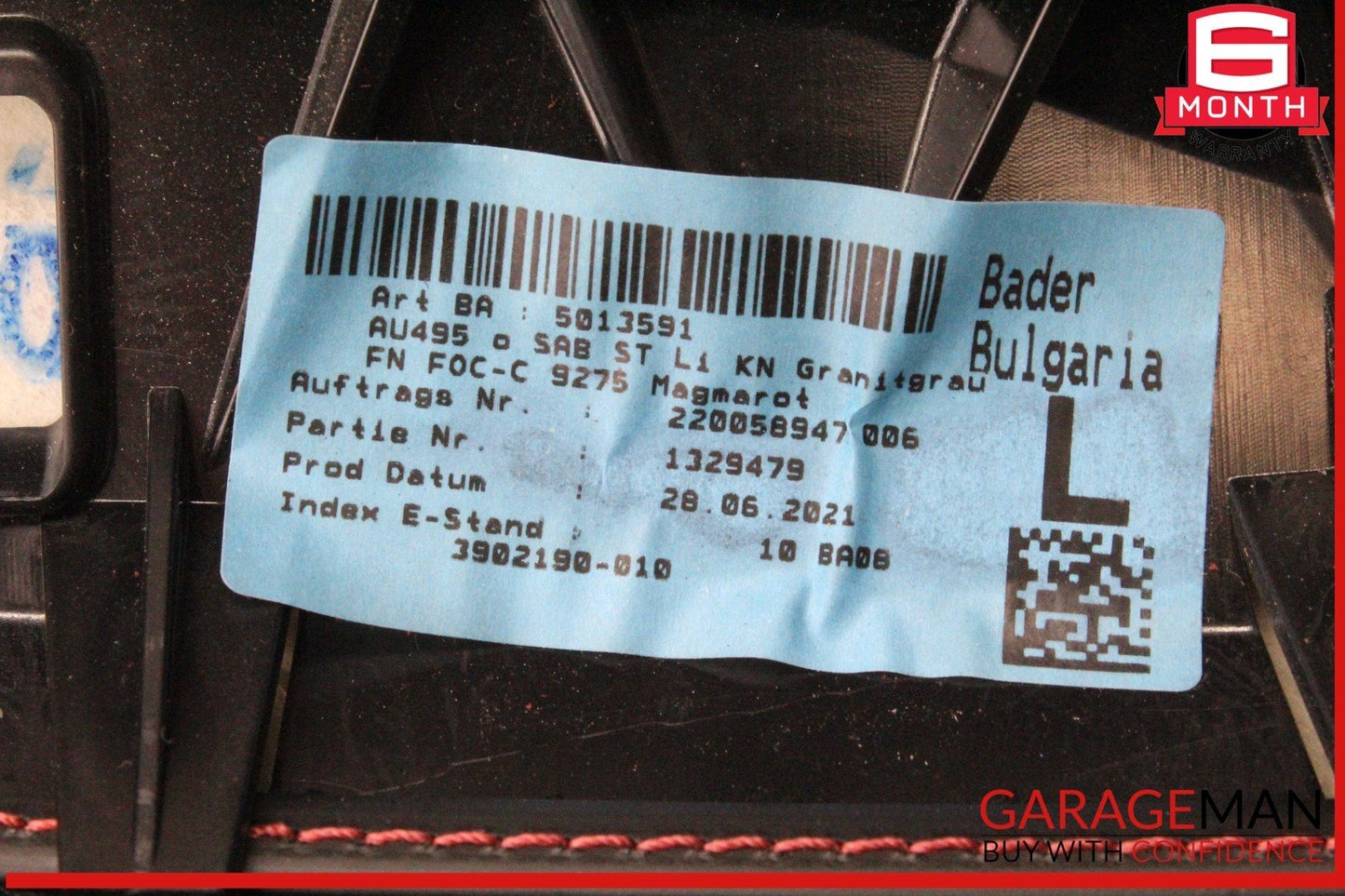 18-24 Audi S5 A5 Rear Left and Rear Right Side Seat Bolster Trim Panel Red OEM
