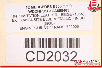08-16 Mercedes W212 E350 C350 RWD Rear Differential Diff Axle Carrier 2.82 OEM