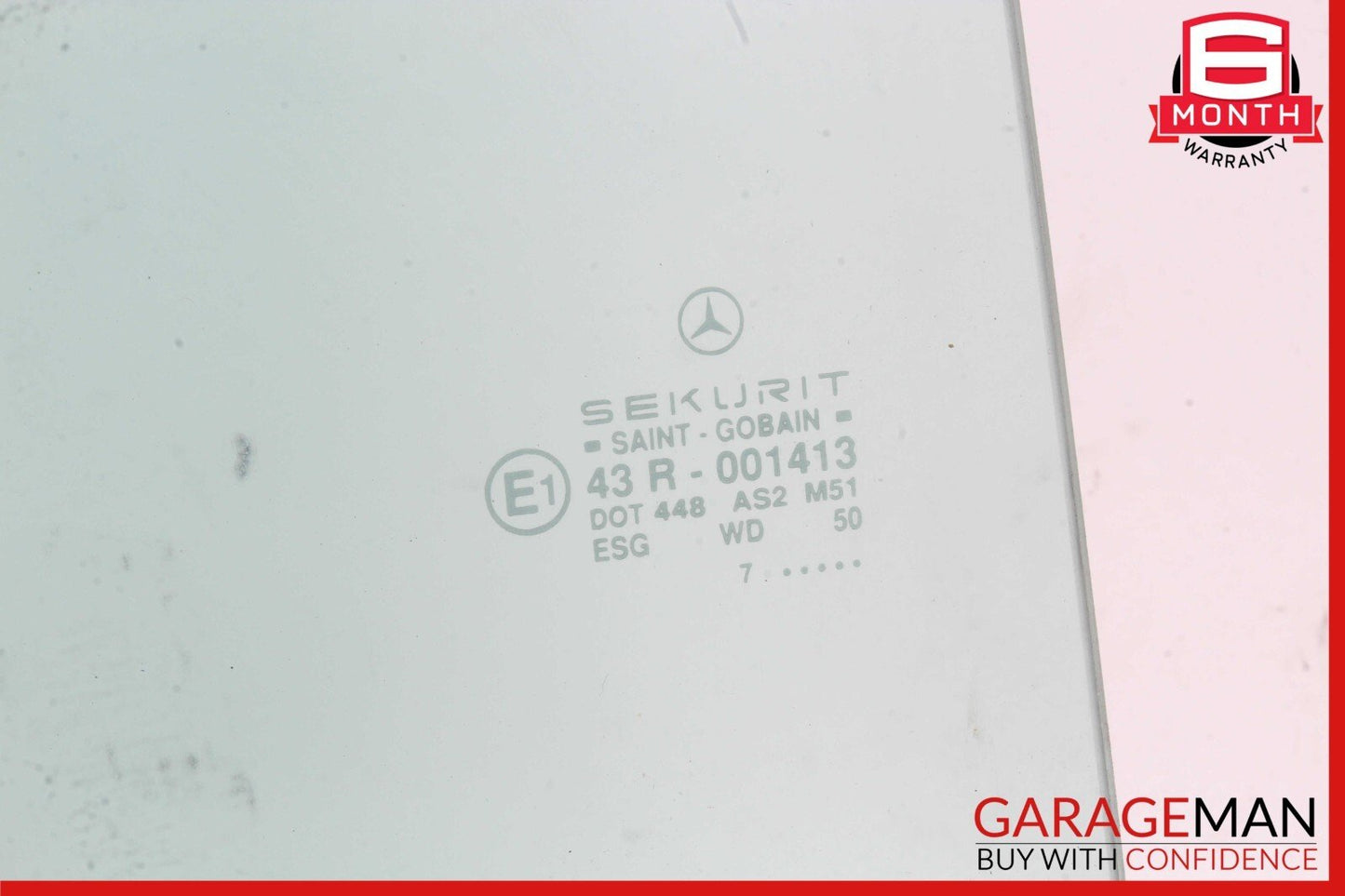 90-02 Mercedes R129 SL500 300SL Front Right Side Door Window Auto Glass OEM
