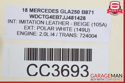15-20 Mercedes X156 GLA250 / QX30 M270 Engine Motor Assembly 2.0L L4 OEM 125k