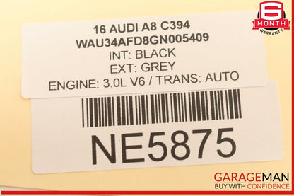 11-18 Audi A8 S8 Rear Deck Left Side Speaker Grille Cover 4H0863487A OEM